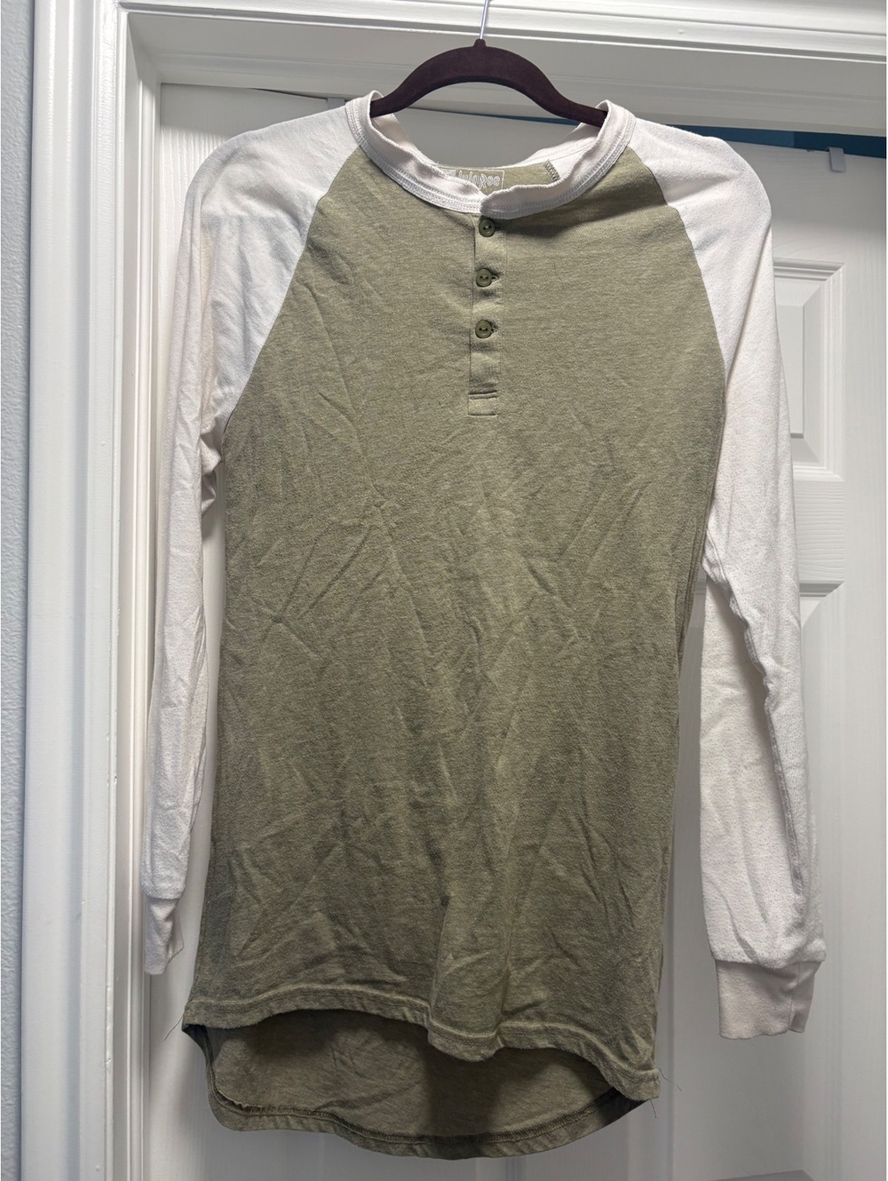 LuLaRoe XS Small Long Sleeve Henley Shirt in Olive